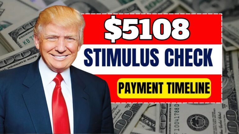 $5108 Stimulus Check for Seniors Coming in October 2025 – Full Details