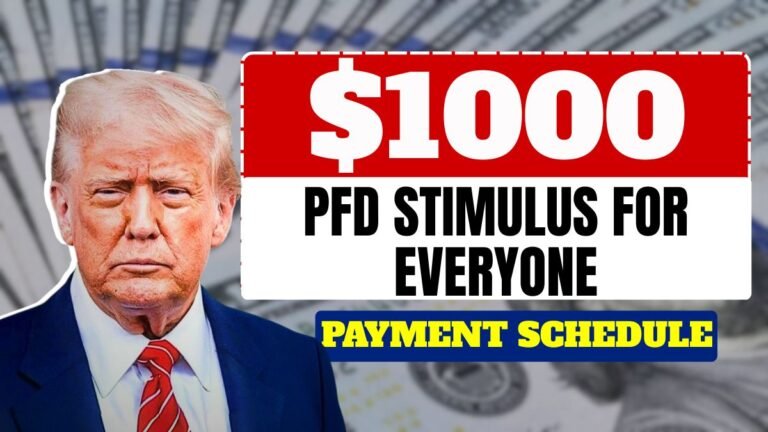$1000 PFD Stimulus For Everyone – Full October Payment Schedule Revealed