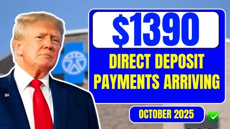 $1,390 Direct Deposit Payments Arriving This October 2025 – Are You Eligible