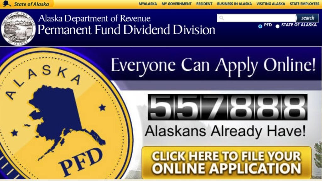 official website: pfd.alaska.gov