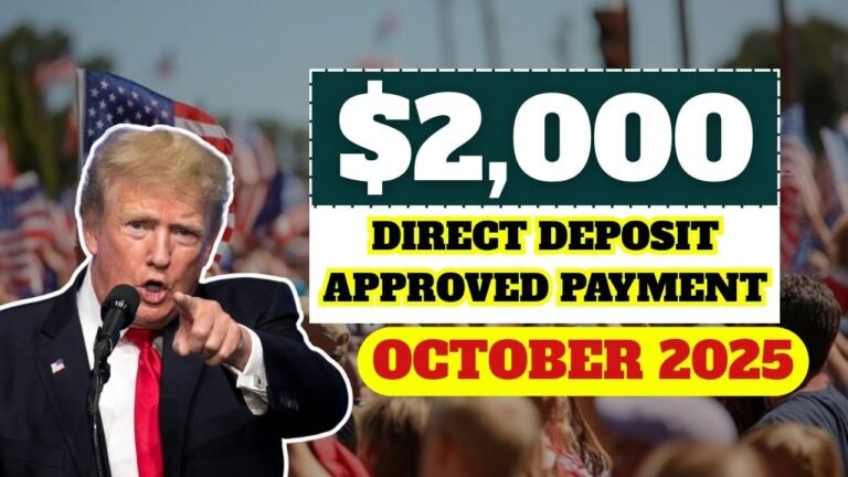 $2,000 Direct Deposit Approved In October 2025! Check If You Qualify for the IRS Payment