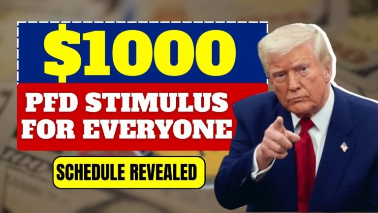 $1000 PFD Stimulus For Everyone – Full October Payment Schedule Revealed