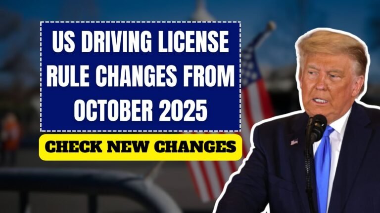 US Driving License Rule Changes from October 2025