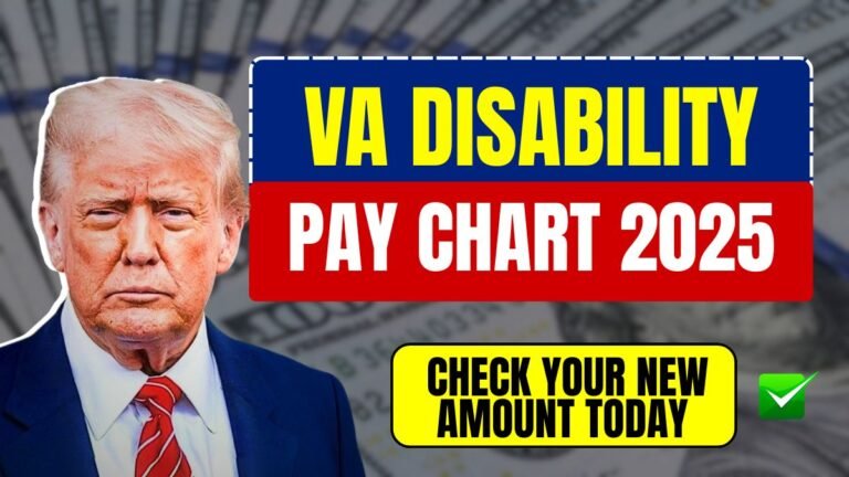 VA Disability Pay Chart 2025 – Check Your New Amount Today